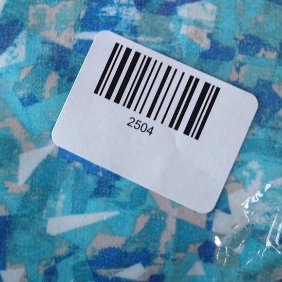 Lisette L Montreal Pull-On Pants Size 6 Blue Abstract Slim - Picture 10 of 10